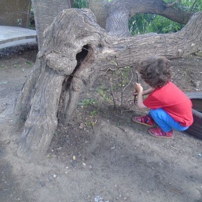 Making mini fairy houses